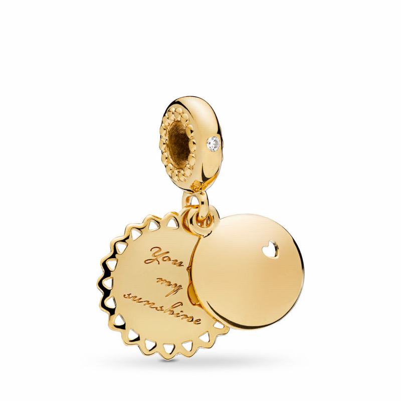 Pandora Shine™ You Are My Sunshine Dangle Charm Gold Egypt GT9718532